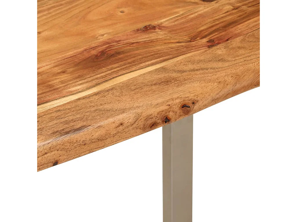 Table à dîner 110x50x76 Bois d'acacia solide