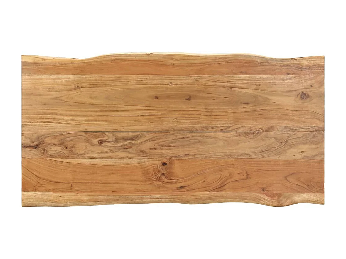 Table de salle à manger 140x70x76 Bois d'acacia solide 2