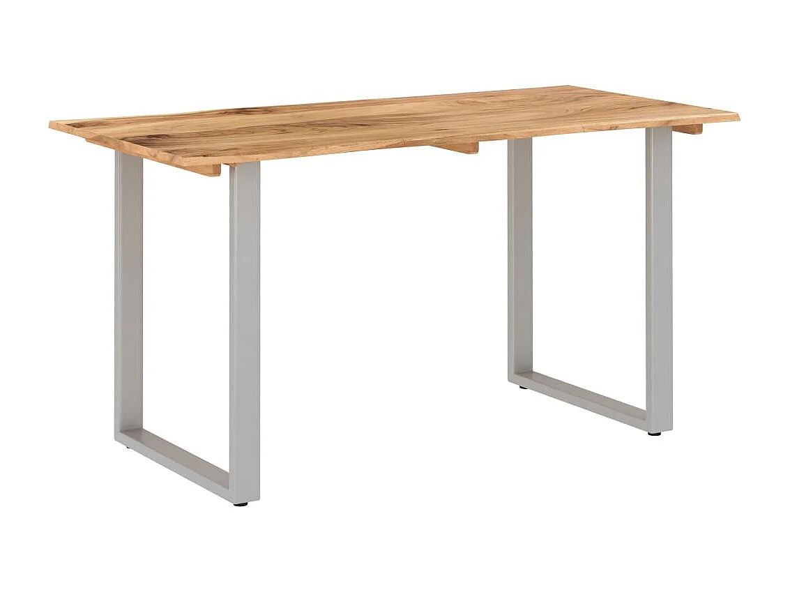 Table de salle à manger 140x70x76 Bois d'acacia solide 2