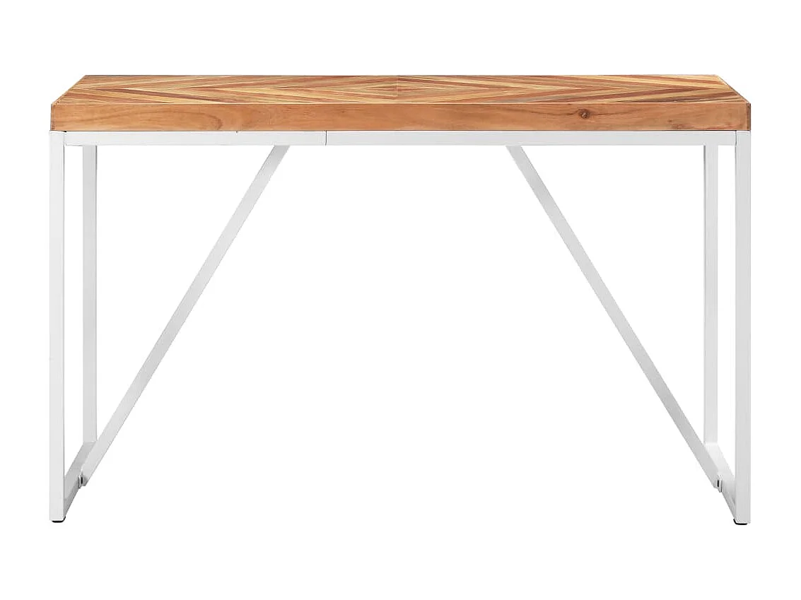 Table à dîner 120x60x76 Bois solide d'acacia et de manguier