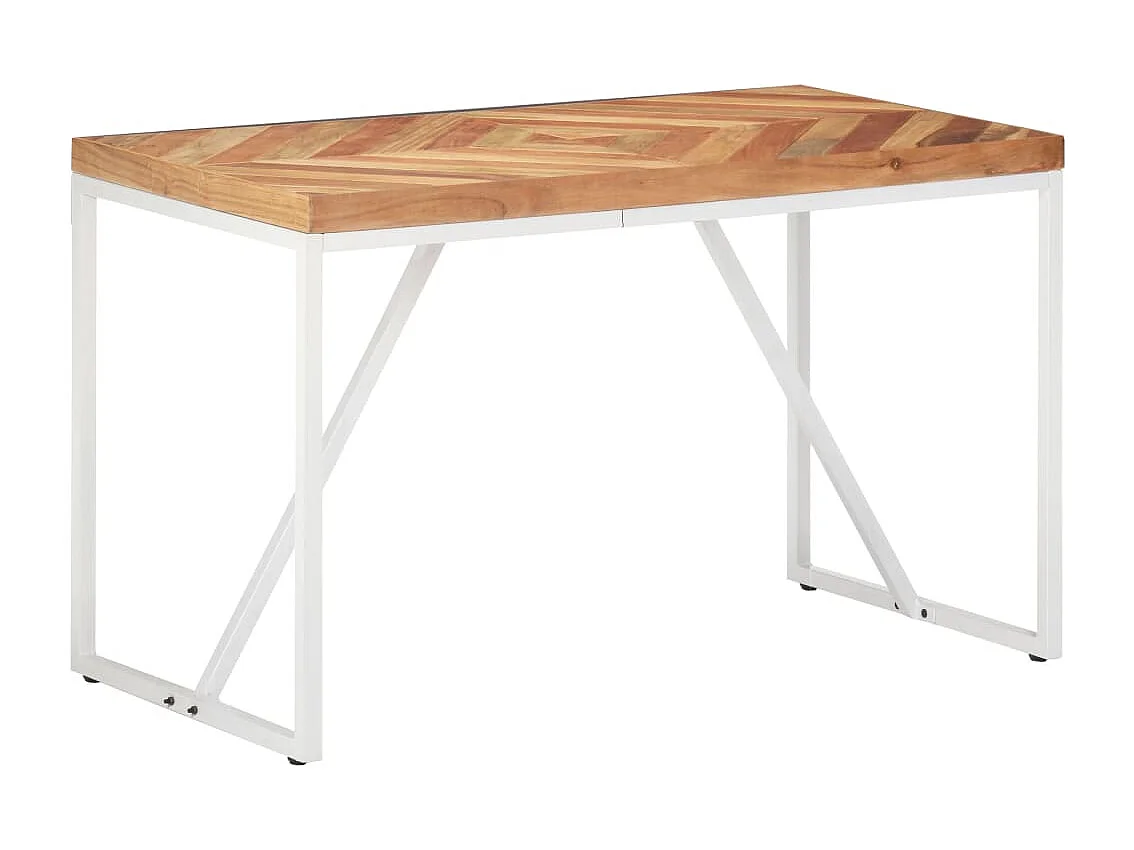 Table à dîner 120x60x76 Bois solide d'acacia et de manguier