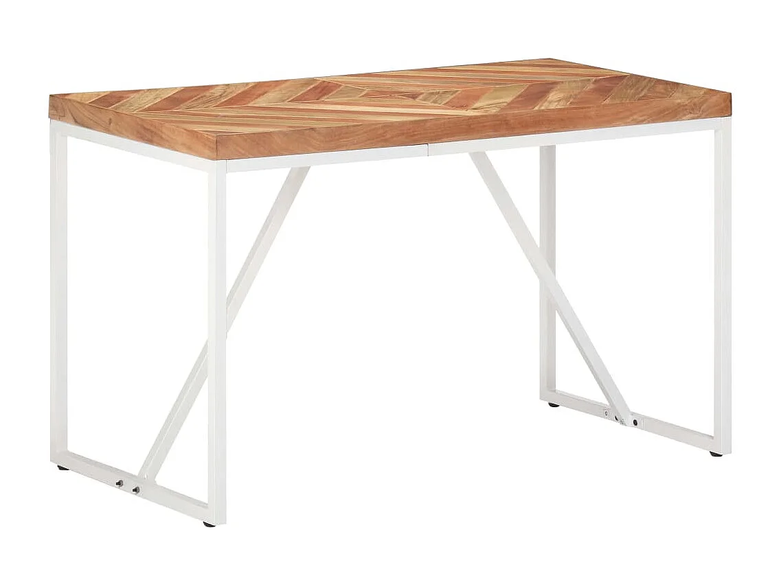 Table à dîner 120x60x76 Bois solide d'acacia et de manguier