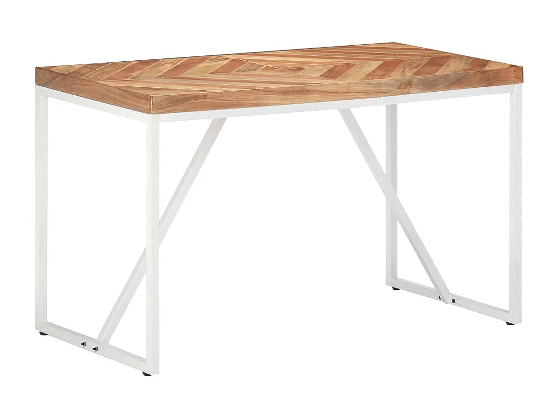 Table à dîner 120x60x76 Bois solide d'acacia et de manguier