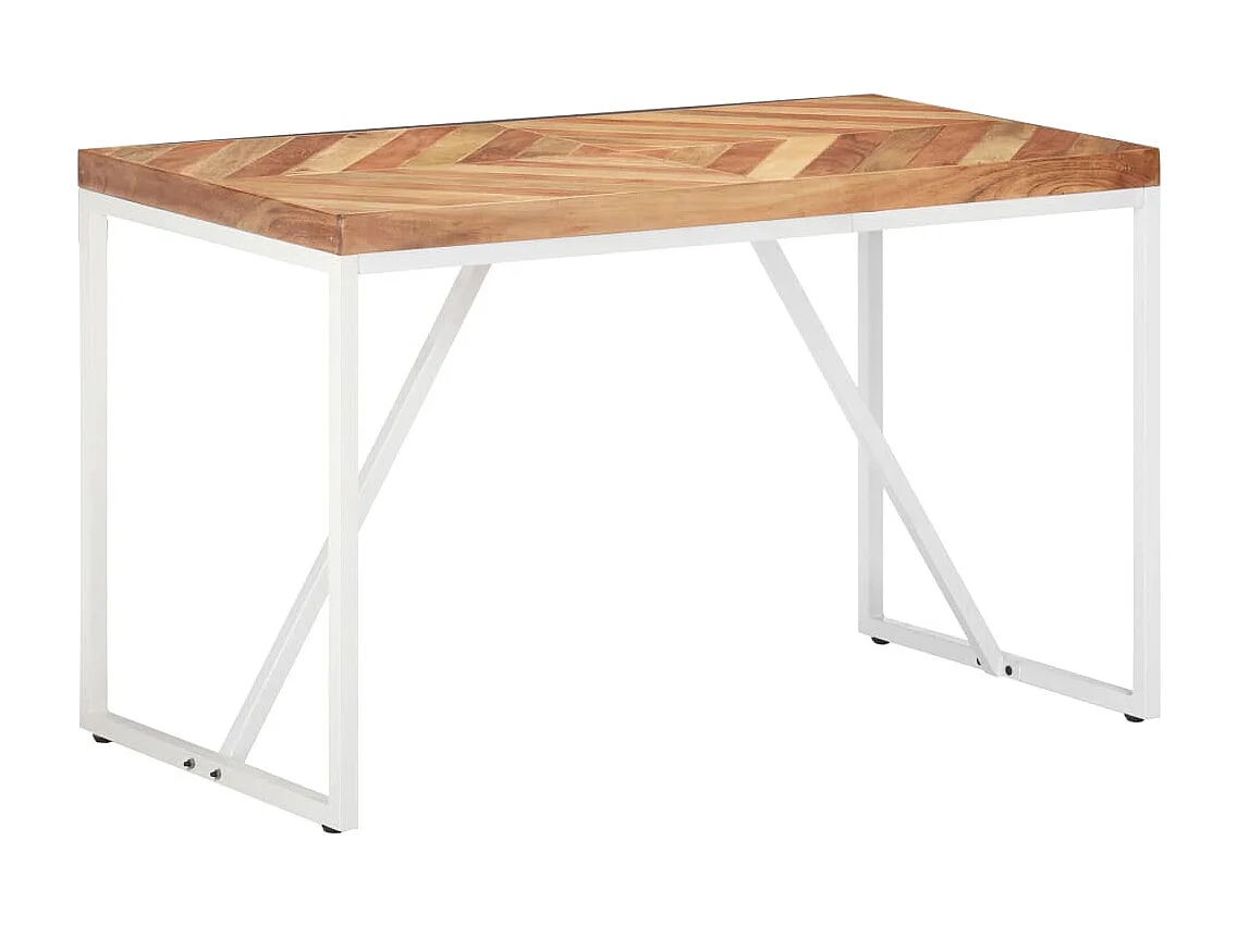 Table à dîner 120x60x76 Bois solide d'acacia et de manguier
