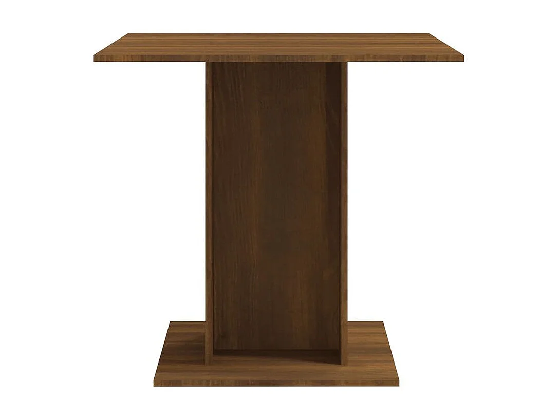 Table à dîner Chêne marron 80x80x75 Bois d'ingénierie