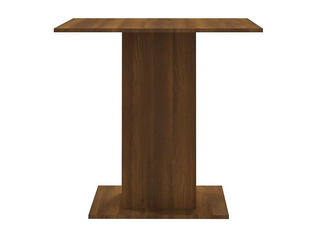 Table à dîner Chêne marron 80x80x75 Bois d'ingénierie