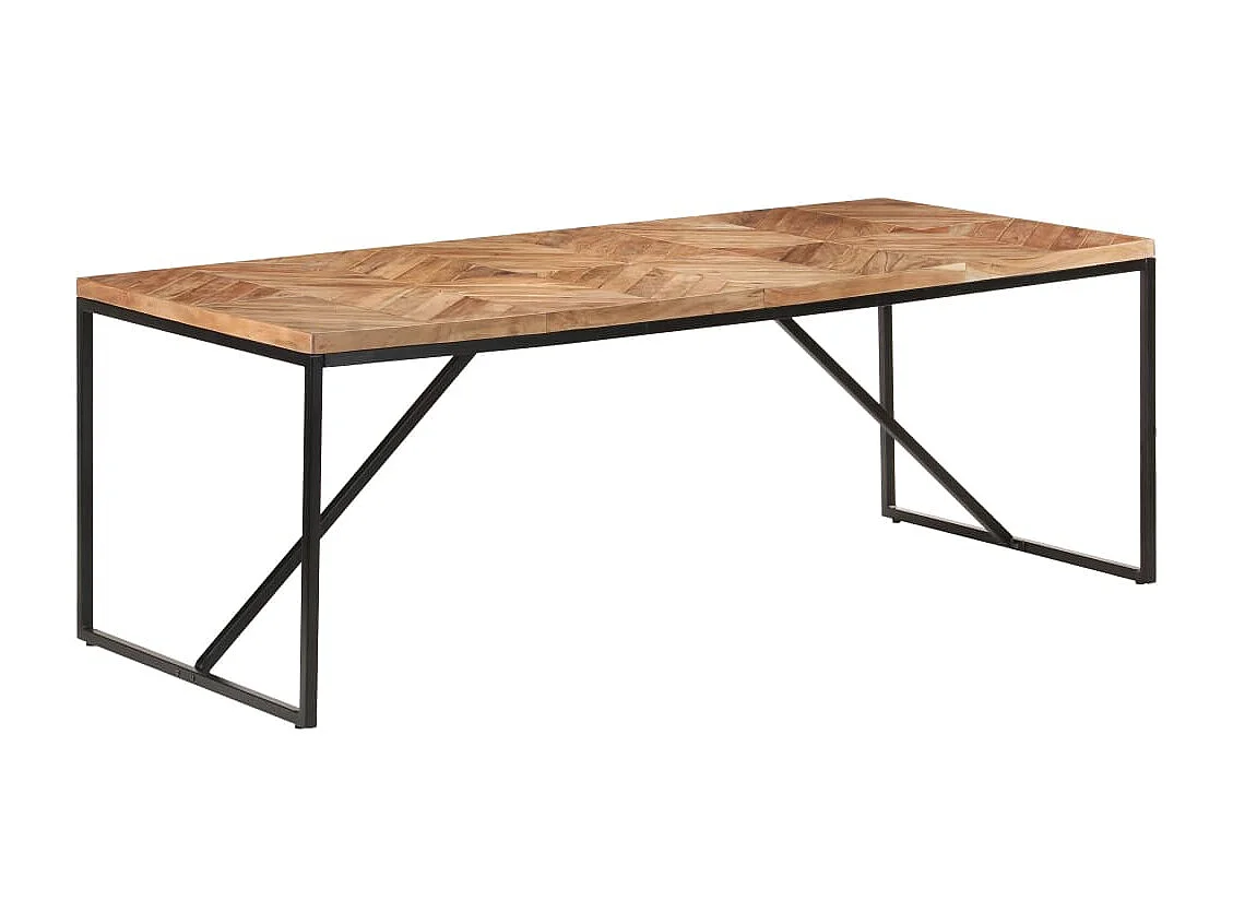 Table à dîner 200x90x76 Bois massif d'acacia et de manguier 2