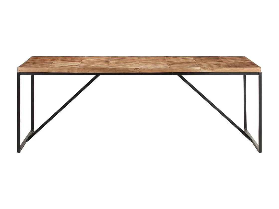 Table à dîner 200x90x76 Bois massif d'acacia et de manguier 2