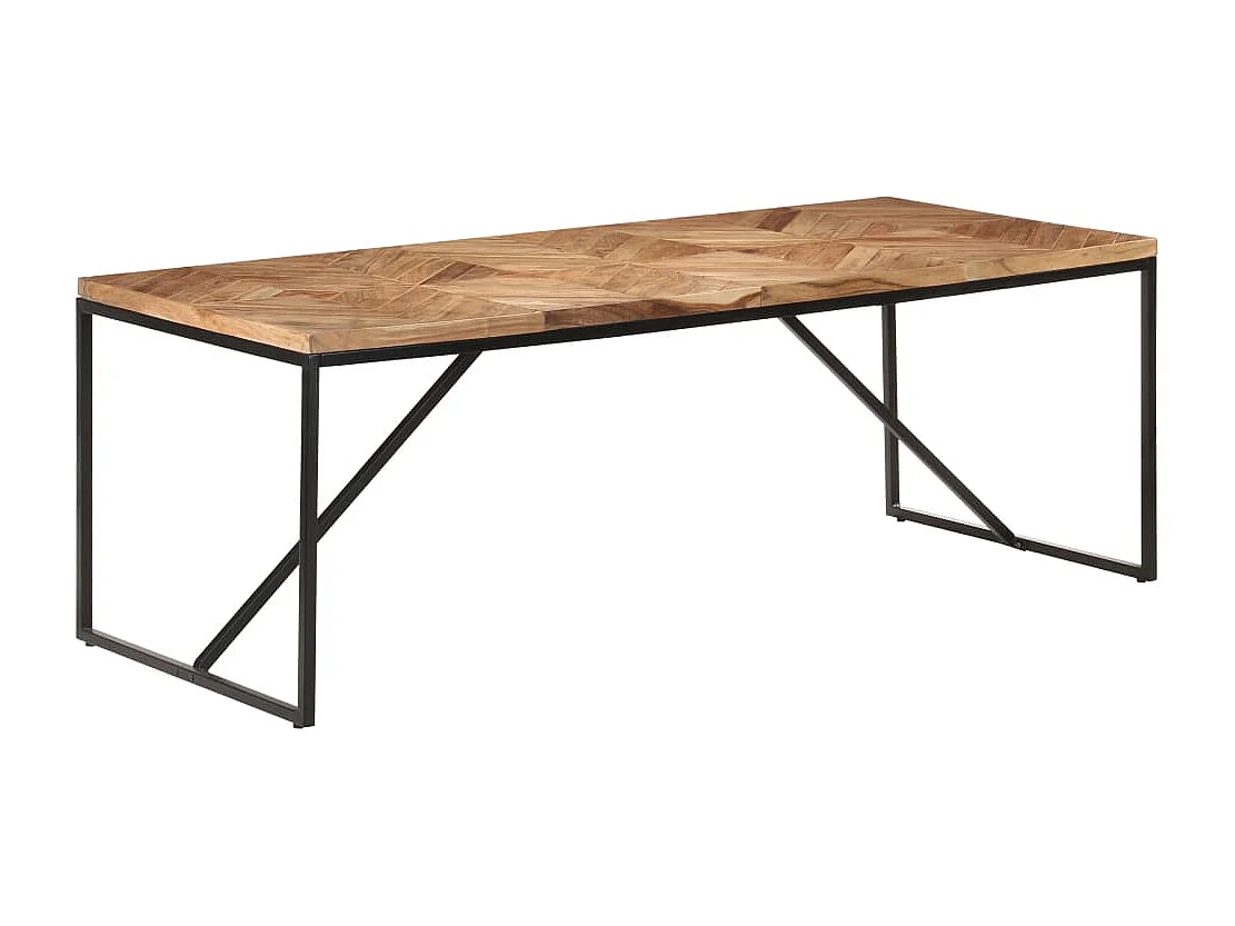 Table à dîner 200x90x76 Bois massif d'acacia et de manguier 2