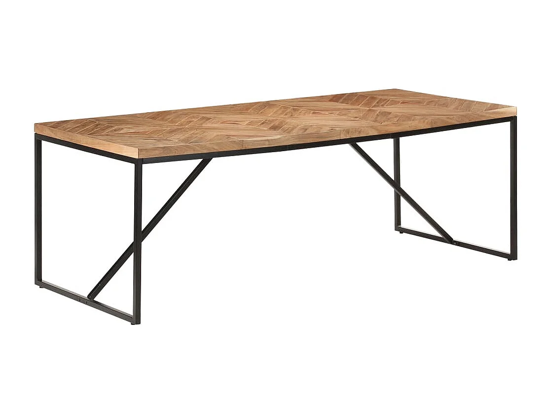 Table à dîner 200x90x76 Bois massif d'acacia et de manguier 2