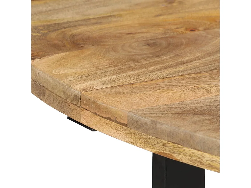 Table à dîner 110x75 Bois de manguier massif 2