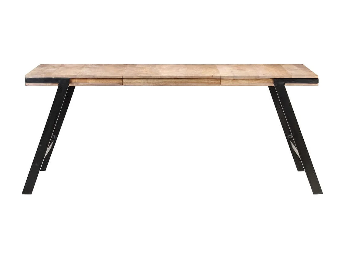 Table de salle à manger 180x90x76 Bois de manguier massif 4