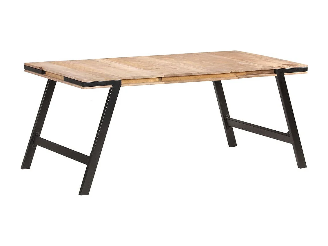 Table de salle à manger 180x90x76 Bois de manguier massif 4