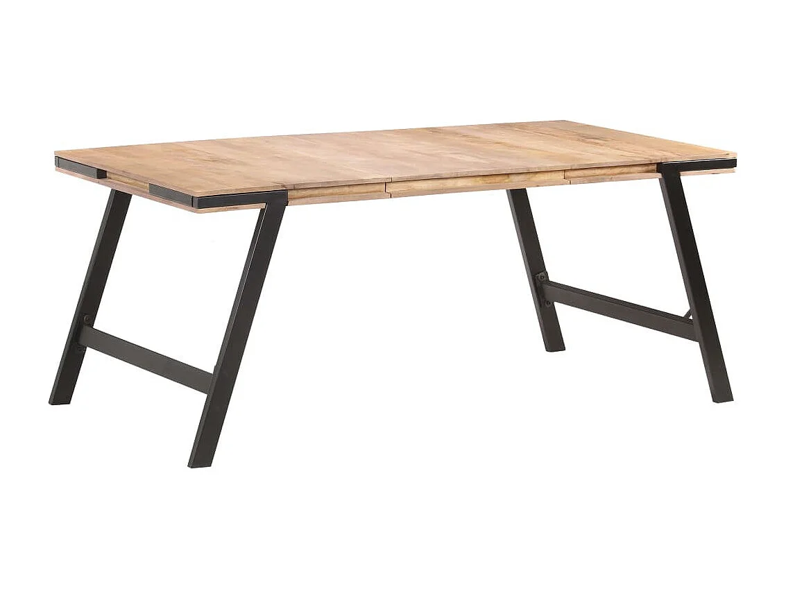 Table de salle à manger 180x90x76 Bois de manguier massif 4