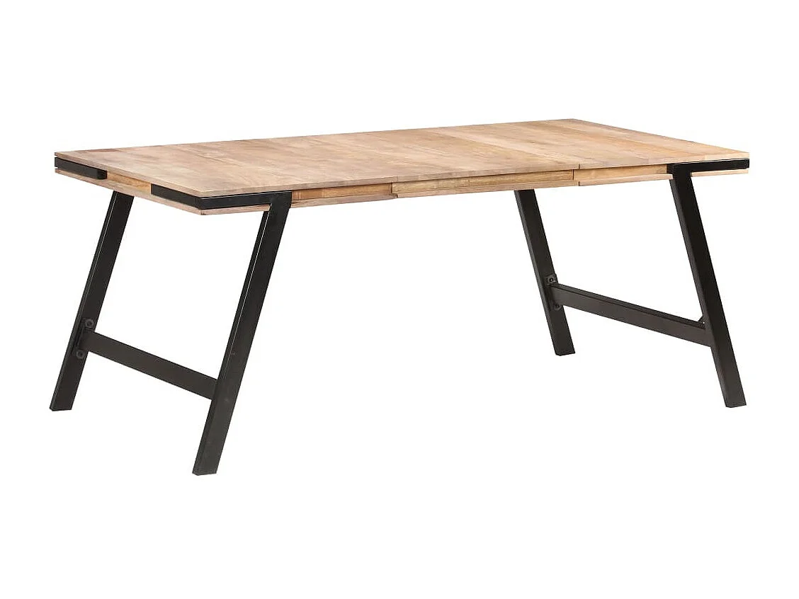 Table de salle à manger 180x90x76 Bois de manguier massif 4
