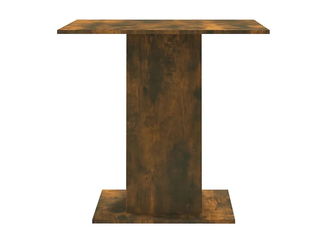 Table à dîner Chêne fumé 80x80x75 Bois d'ingénierie