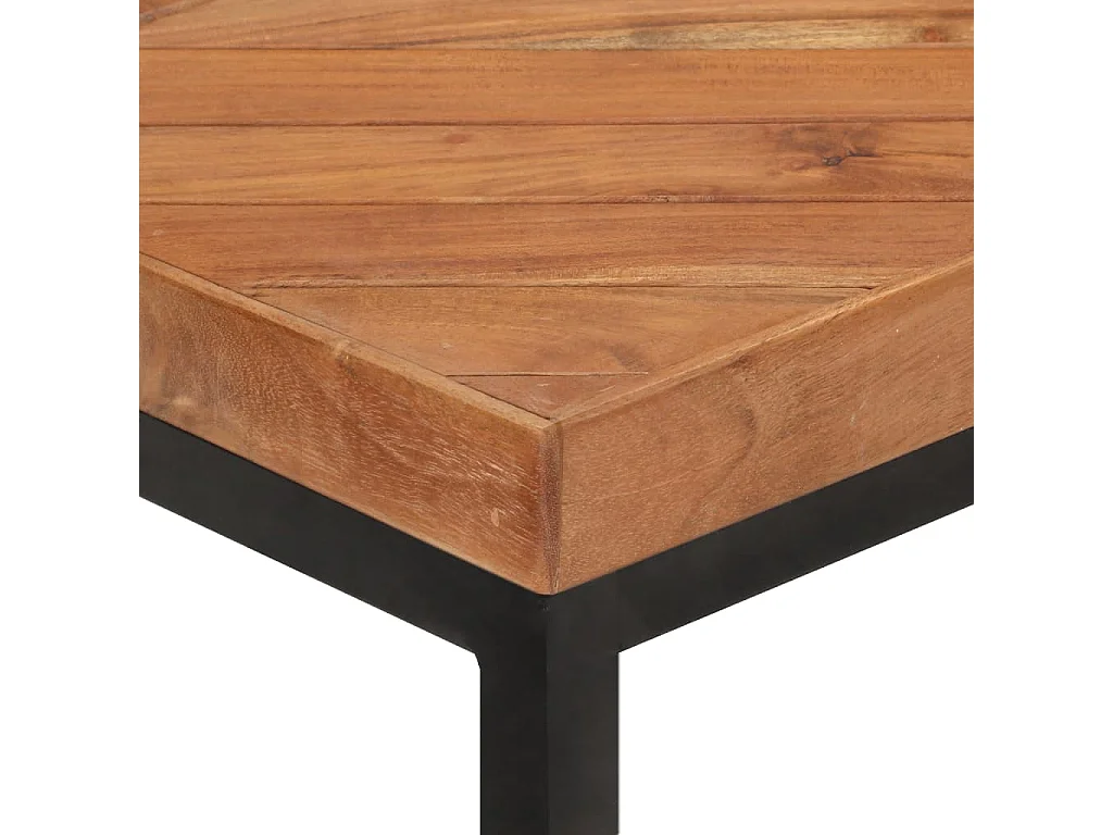 Table à dîner 120x60x76 Bois solide d'acacia et de manguier 2