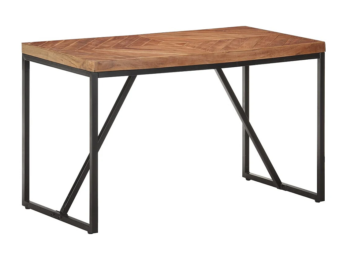 Table à dîner 120x60x76 Bois solide d'acacia et de manguier 2