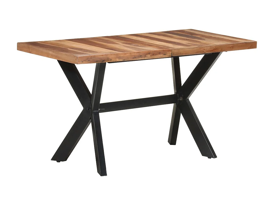 Table à dîner 140x70x75 Bois massif avec finition