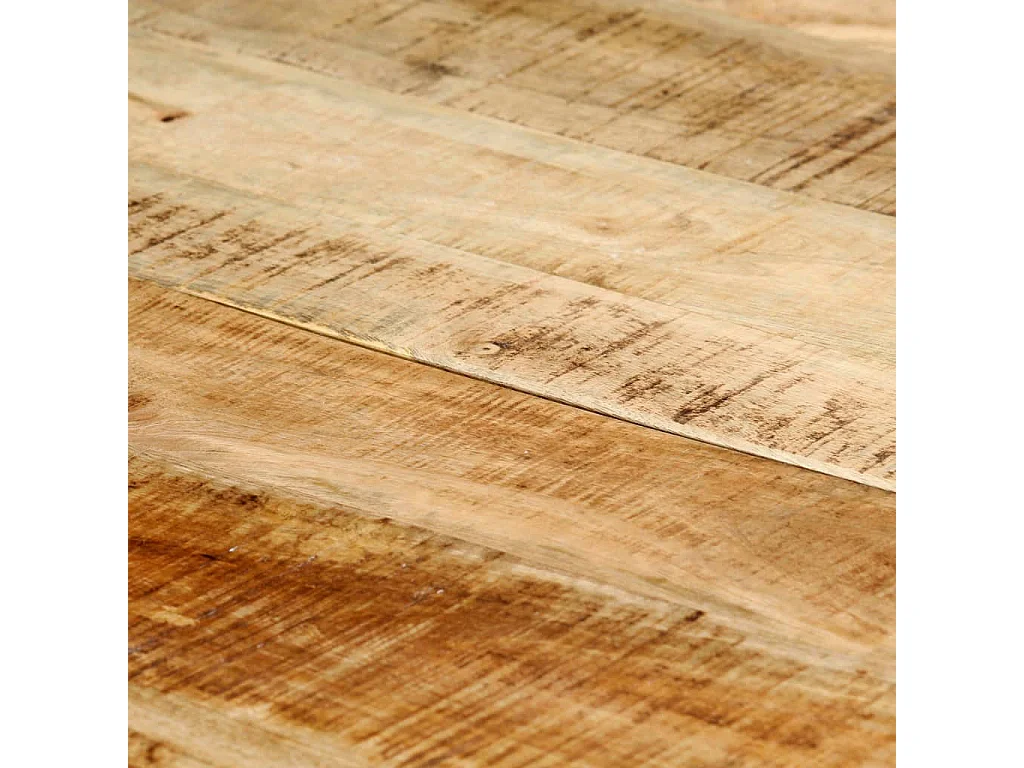 Table de salle à manger 140x70x75 Bois manguier massif brut