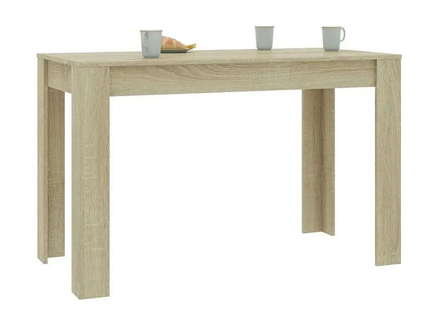 Table à manger bois chêne clair Kinsa 120cm