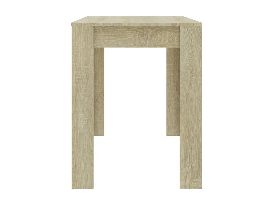 Table à manger bois chêne clair Kinsa 120cm