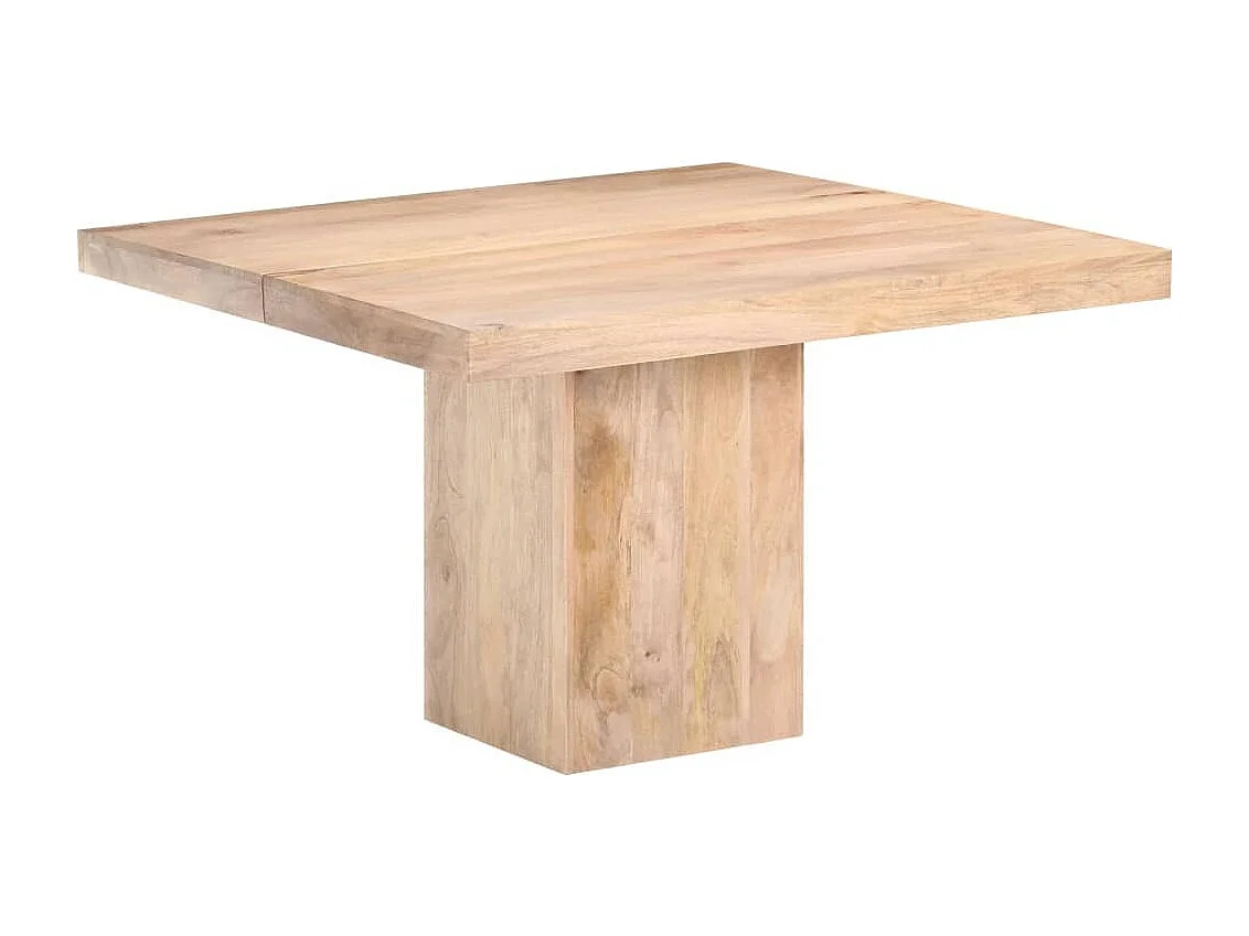 Table à manger carrée Dalina 120cm - Bois de manguier massif