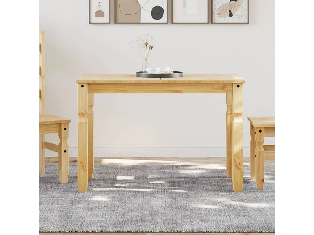 Table à manger Corona 112x60x75 bois massif de pin