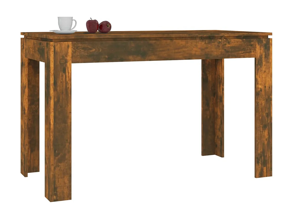 Table à dîner Chêne fumé 120x60x76 Bois d'ingénierie