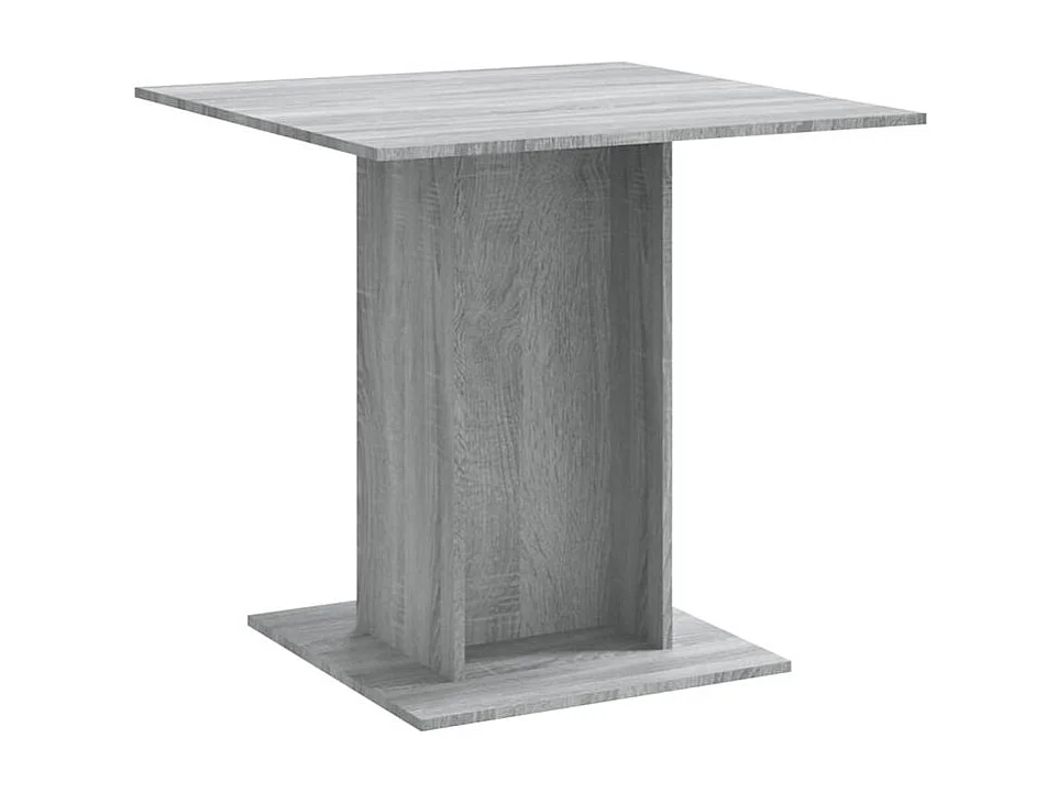 Table à dîner Sonoma gris 80x80x75 Bois d'ingénierie