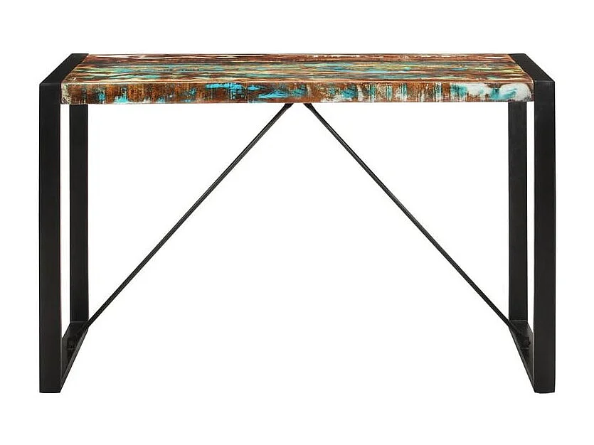 Table à manger 120x55x76 bois massif de récupération