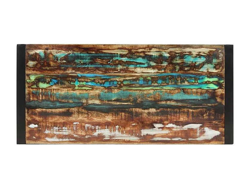 Table à manger 120x55x76 bois massif de récupération