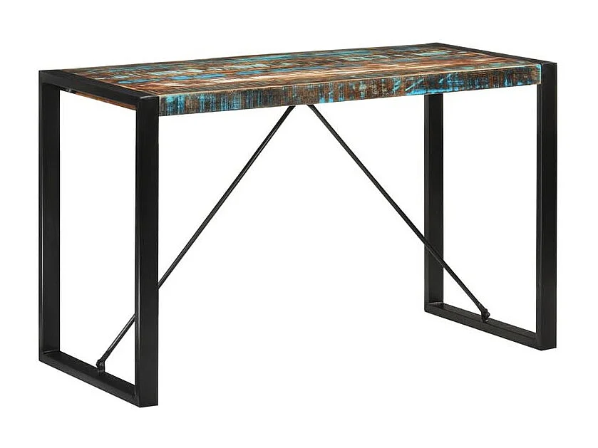 Table à manger 120x55x76 bois massif de récupération