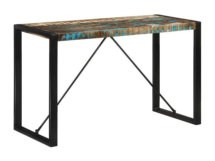 Table à manger 120x55x76 bois massif de récupération