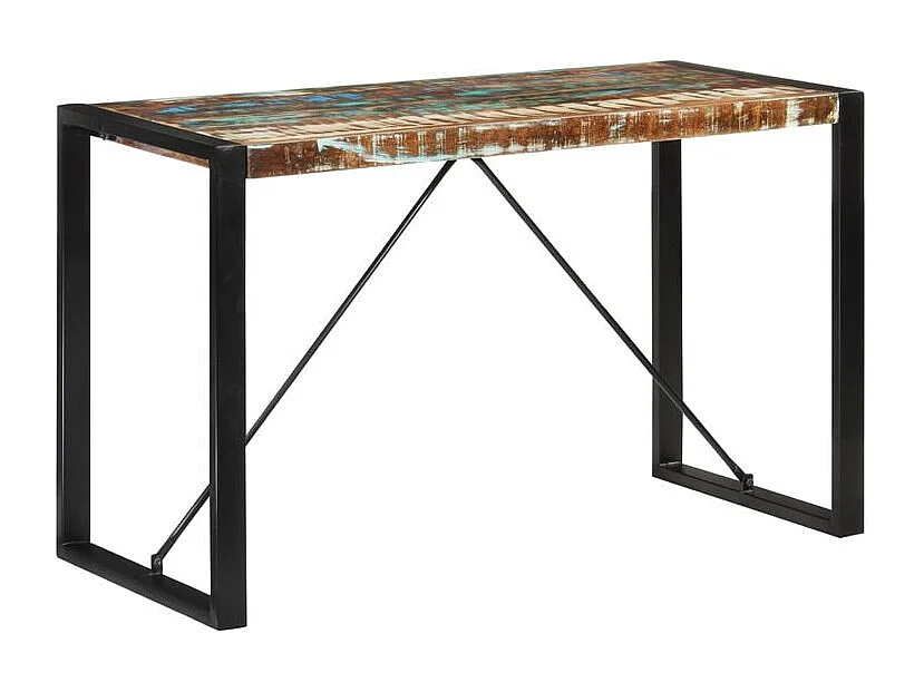 Table à manger 120x55x76 bois massif de récupération