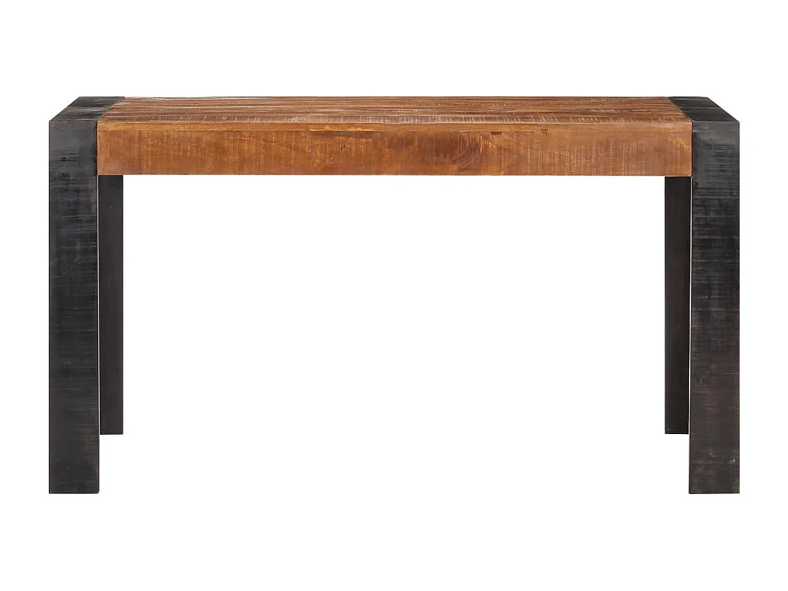 Table de salle à manger 140x70x76 Bois de manguier brut 3