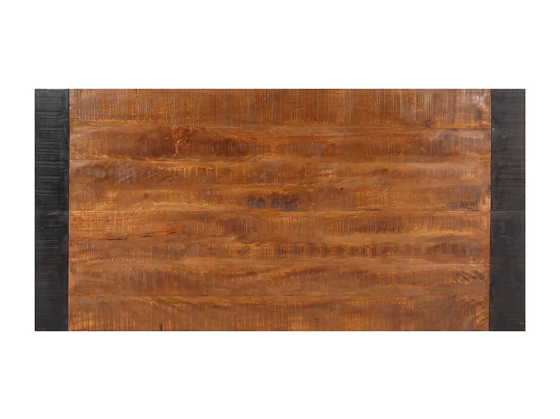 Table de salle à manger 140x70x76 Bois de manguier brut 3