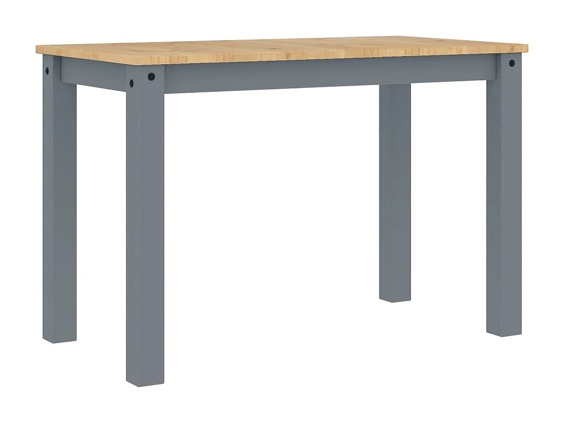 Table à manger en boi de pin maif Autika – Élégance rutique et polyvalence-Gri-Largeur 117 cm