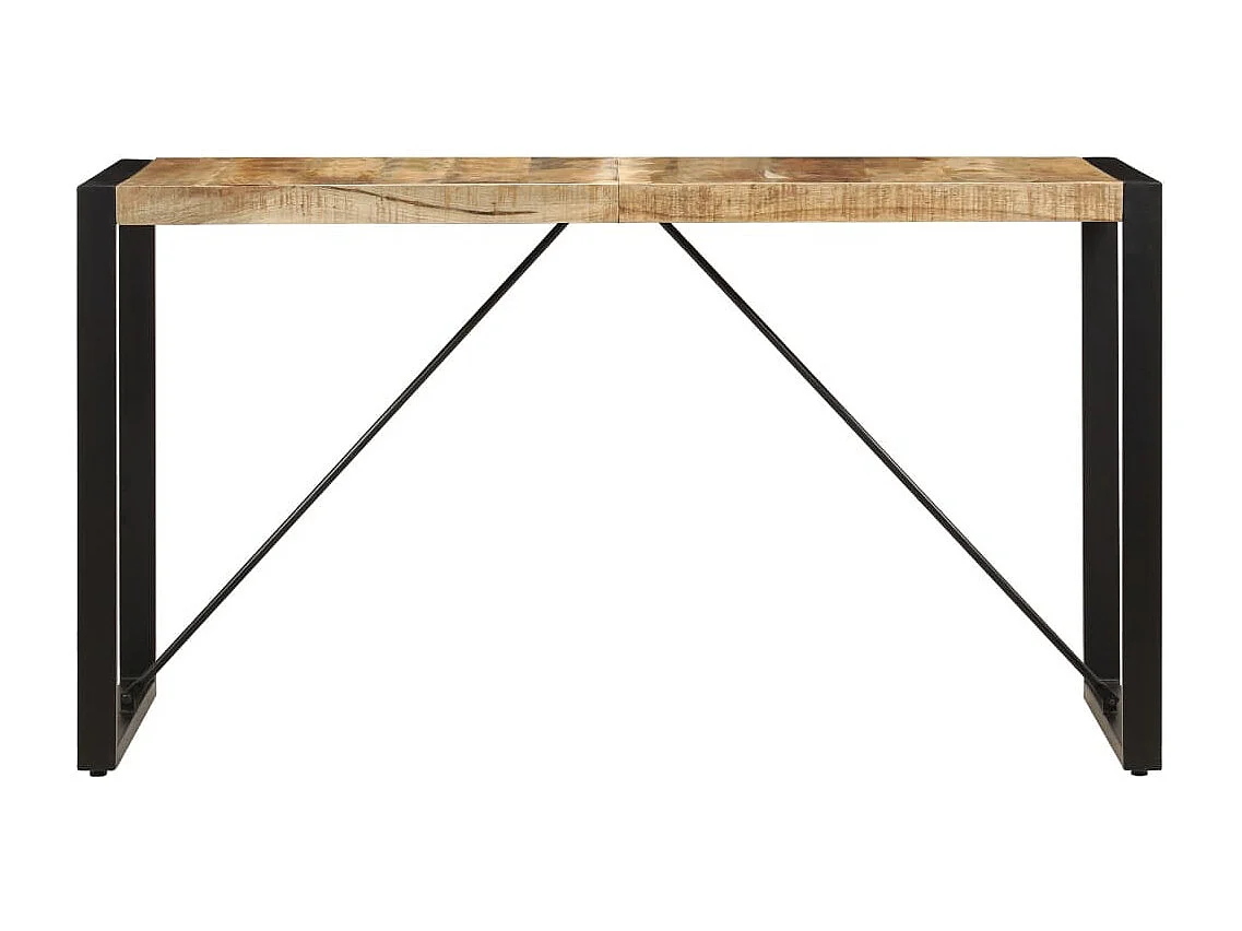 Table de salle à manger 140x70x75 Bois de manguier massif