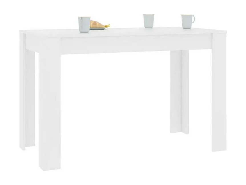 Table à manger bois blanc Kinsa 120cm