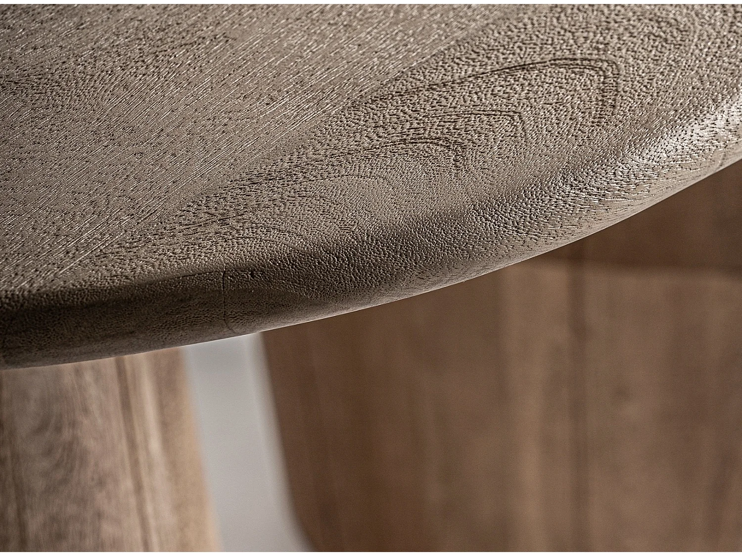 Table à manger ovale bois massif clair JACQUARD 220cm – Design estudihac