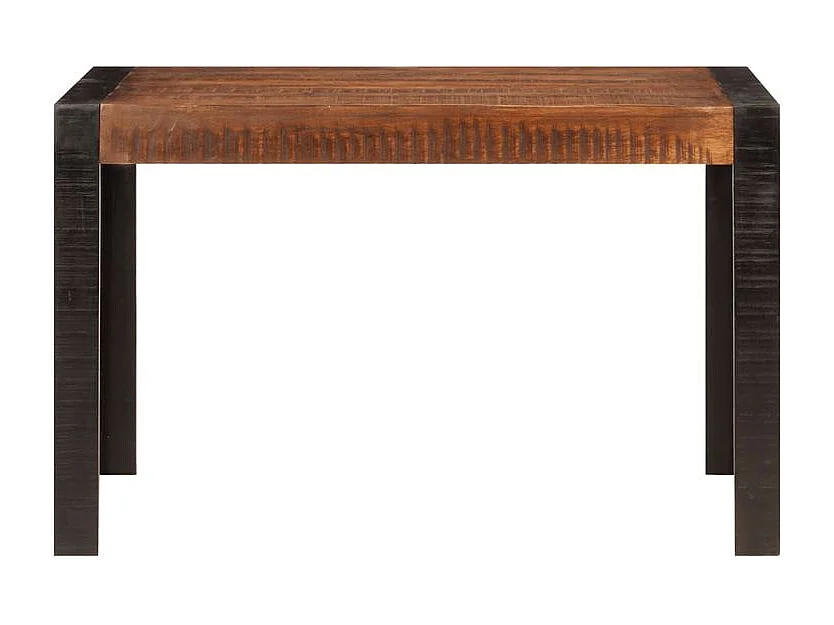 Table à dîner marron miel 120x60x76 bois de manguier massif