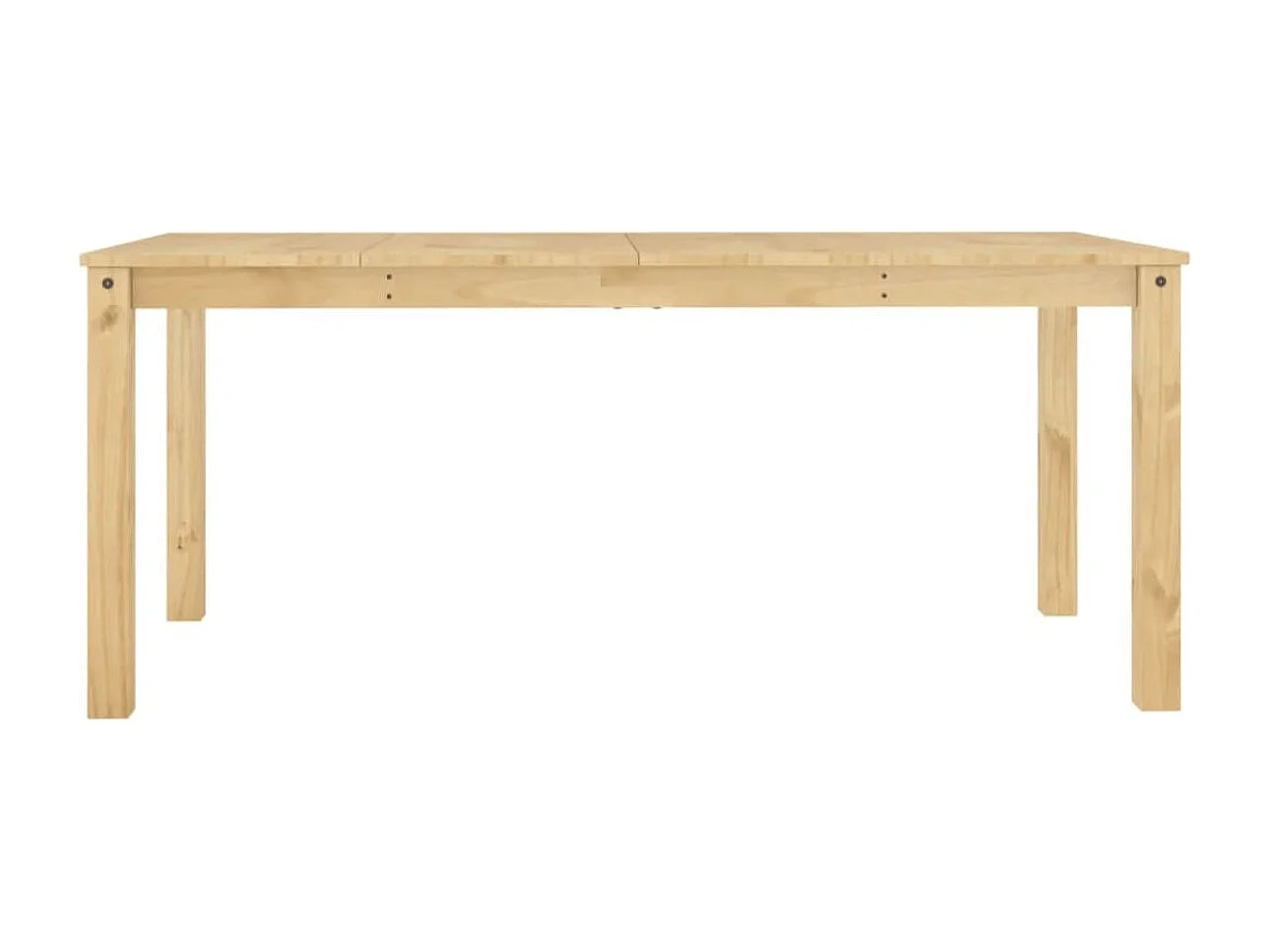 Table à manger en boi de pin maif Autika – Élégance rutique et polyvalence-Blanc-Largeur 160 cm