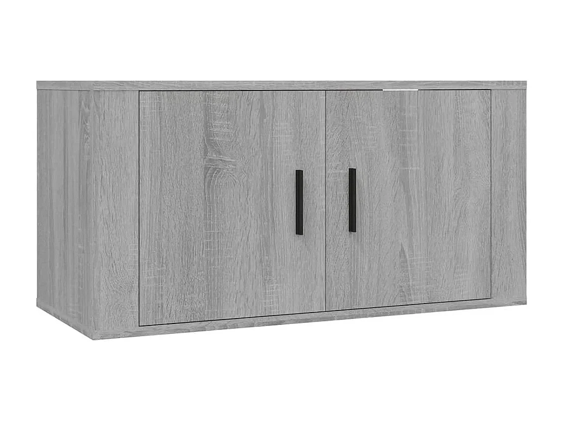 Ensemble de meubles TV 2 pcs Sonoma gris Bois d'ingénierie