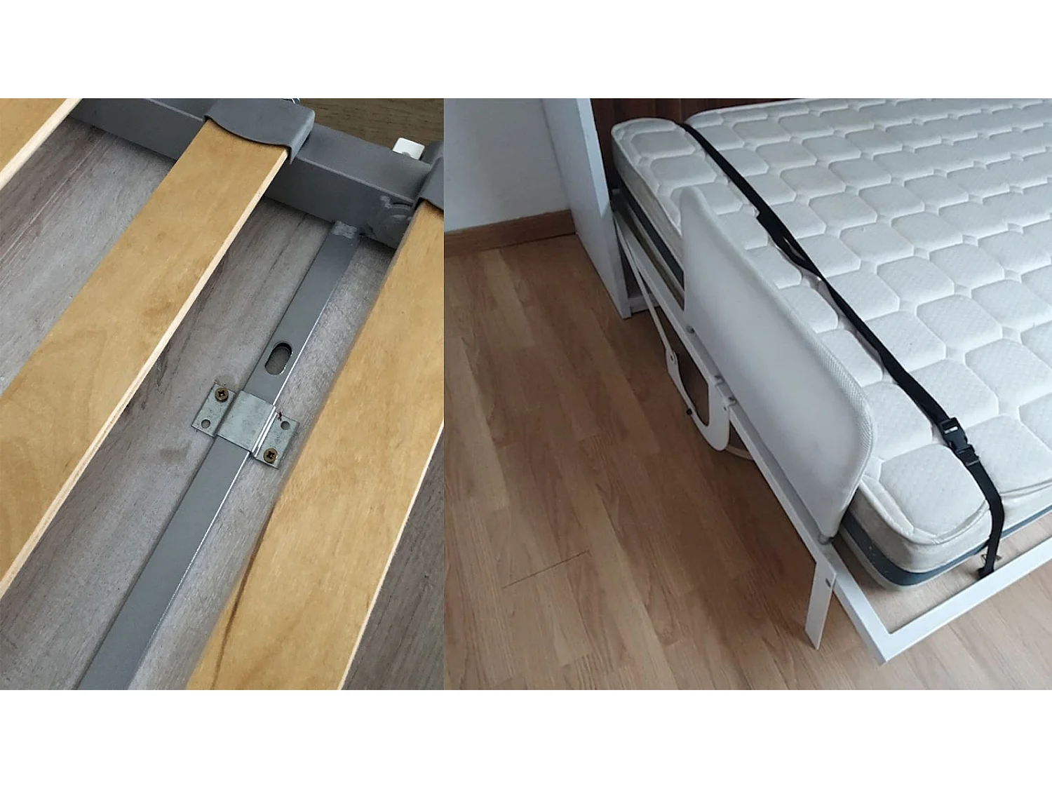 Horizontaal opklapbed met bank LOGIA-140x200cm-Bank Donkergrijs-Structuur en gevel Cementgrijs-Versie bed+bank+plank+bureau