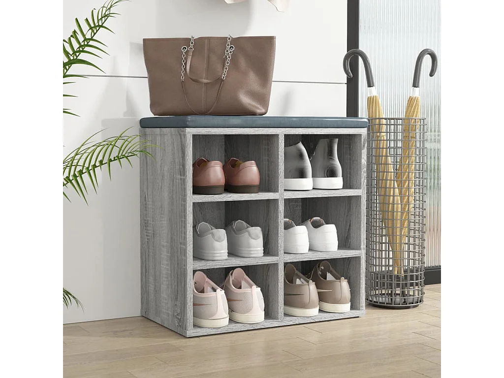 Armoire à chaussures Sonoma gris 52,5x30x50