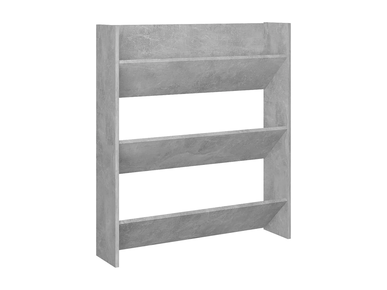 Armoire à chaussures murale en bois kalipé L 80 x H 90 - Format pratique-Gris béton