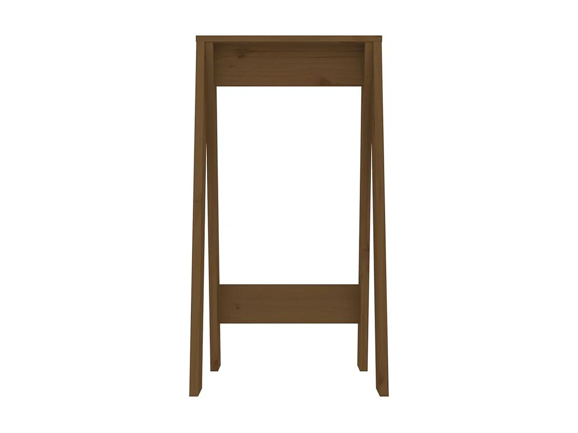 Tabouret lot de 2 marron miel 40x40x75 bois massif de pin