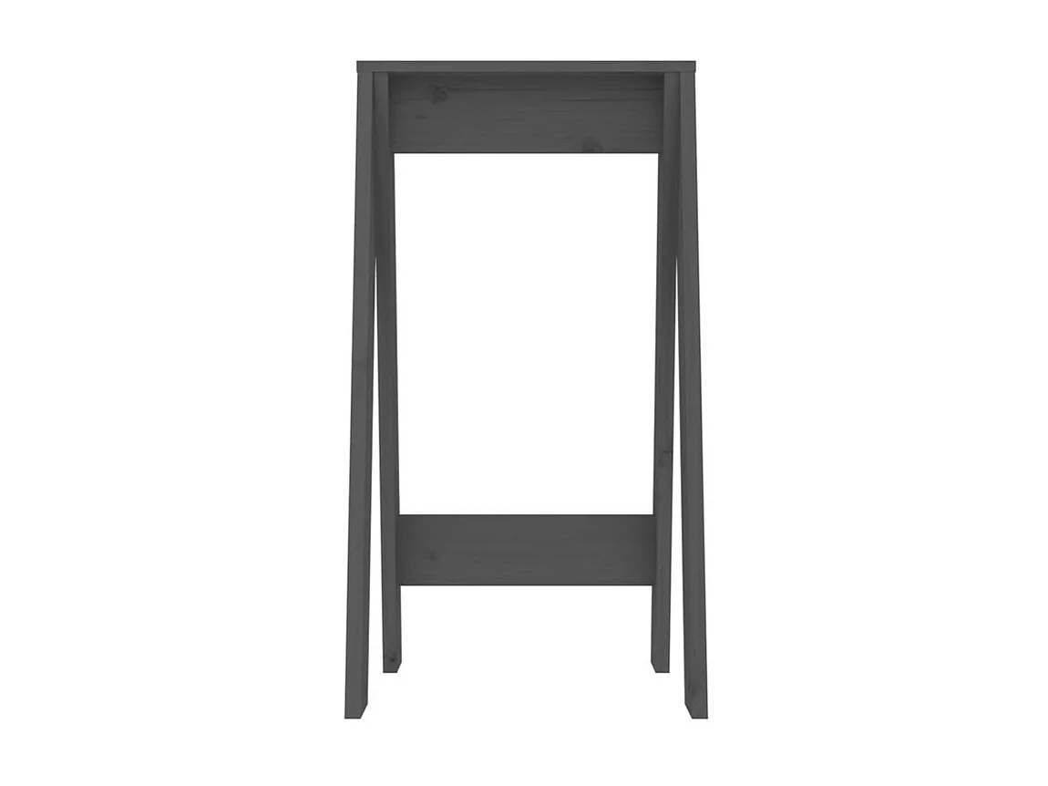 Tabouret lot de 2 gris 40x40x75 bois massif de pin