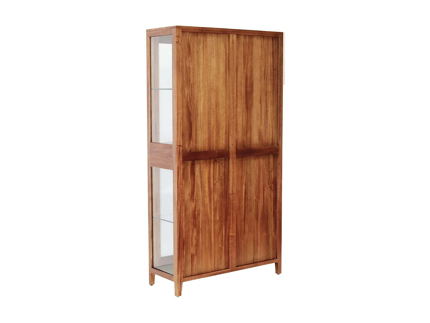 Vitrine VALENCIA – Elégance verticale en bois d’acajou